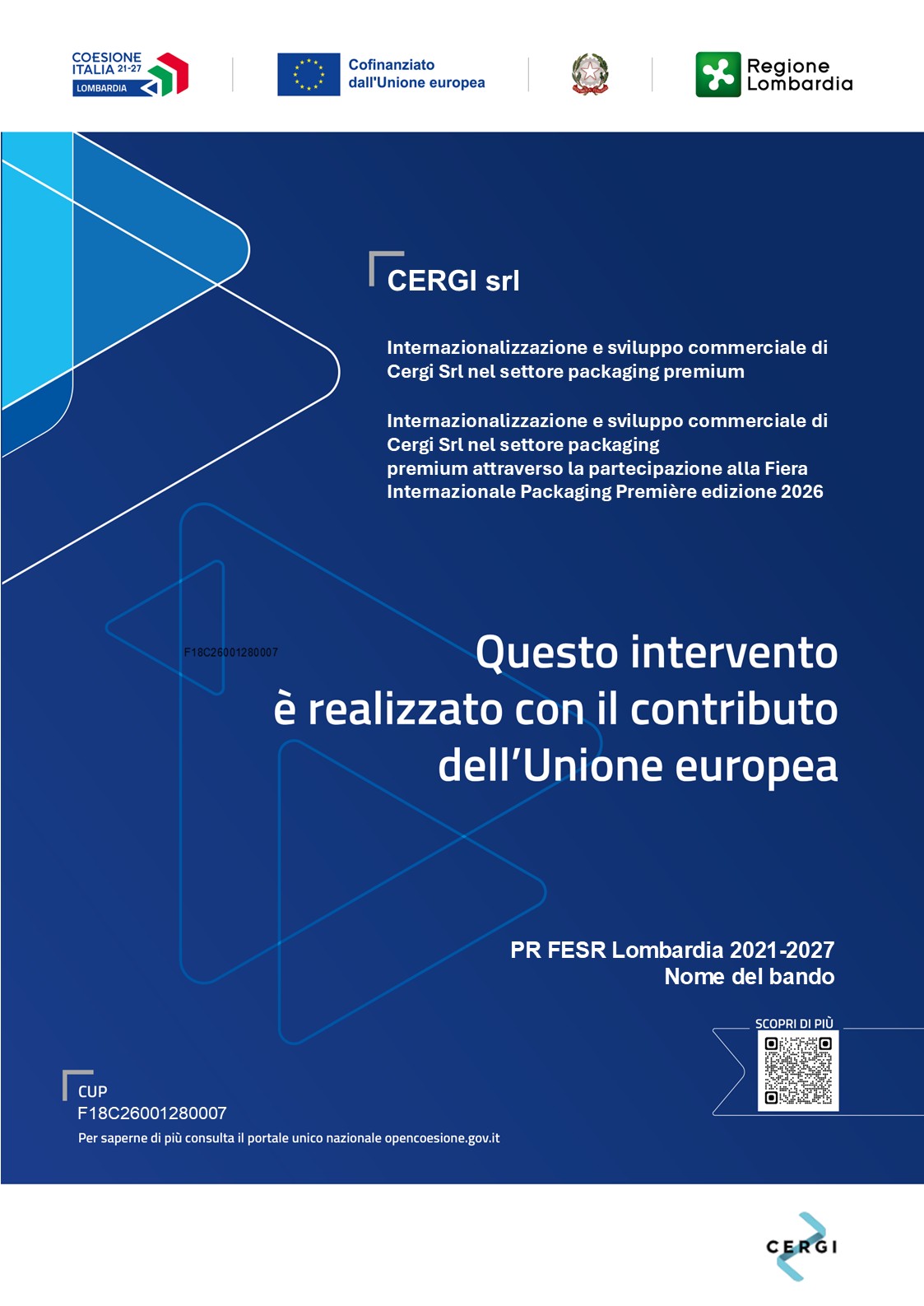 PR FESR Lombardia - Poster A3